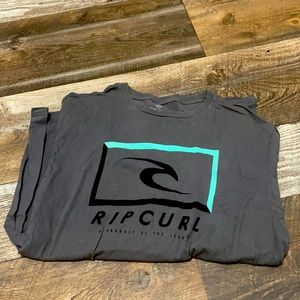 Men’s Grey Rip Curl Logo Tee Shirt